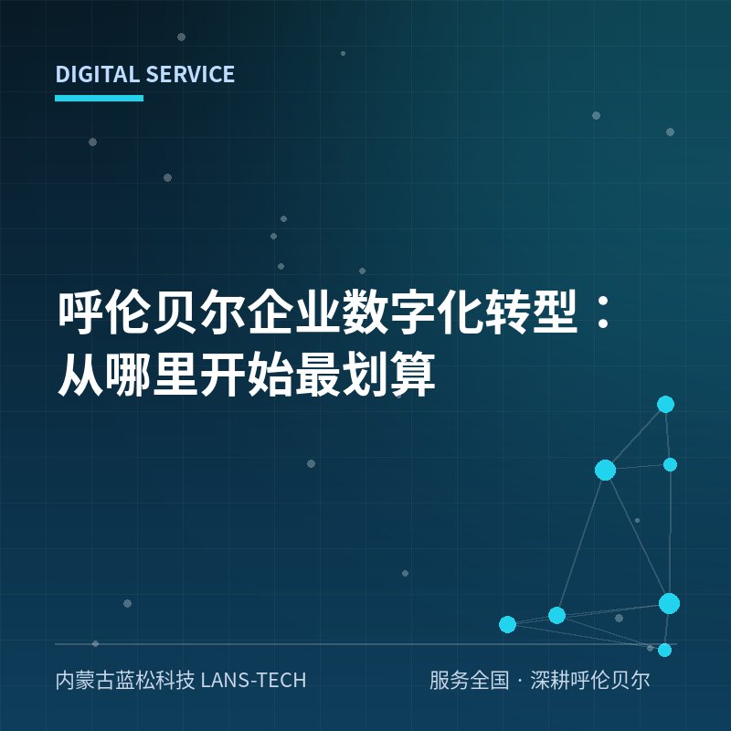 呼伦贝尔企业数字化转型：从哪里开始最划算