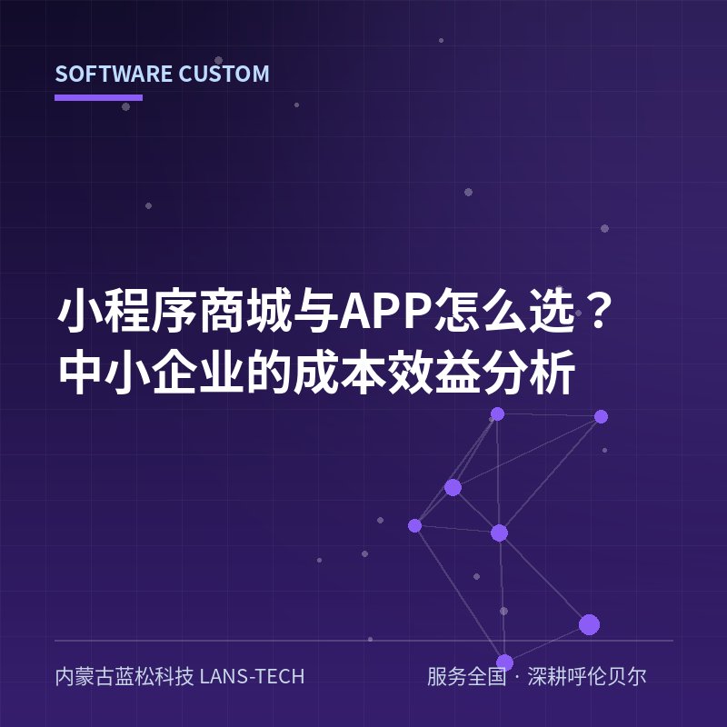 小程序商城与APP怎么选？中小企业的成本效益分析
