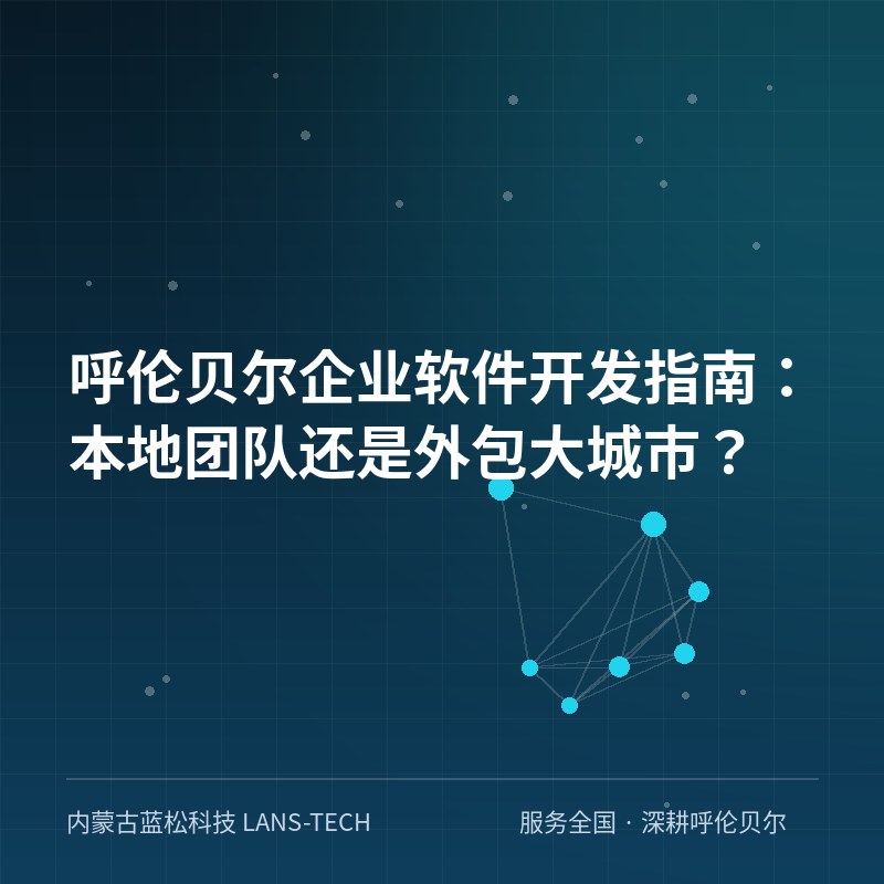 呼伦贝尔企业软件开发指南：本地团队还是外包大城市？